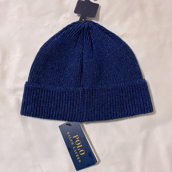 Polo by Ralph Lauren, PoloRL&Co Beanie Blue. - Picture 5 of 5